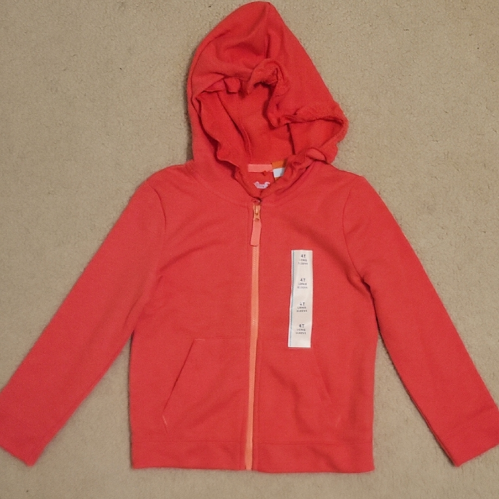 Cat & Jack Pink Zip-Up Hoodie Sweatshirt